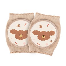 아띠빠스 유아동 쑥쑥 무릎보호대, 브라운 달자, 1개