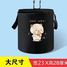 腳踏車前置掛包 腳踏車車筐車籃 電動車前車筐車簍 摺疊車山地車掛籃布籃單車籃子, 黑色我耐你布兜（有蓋防水）, 1個