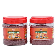 XL 上鮮飼料 增豔超彩, 1個, XL上鮮飼料 增豔超彩 (紅蓋),600G/小粒