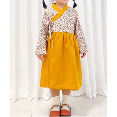 패션스타트 패턴인 P1116 Hanbok 아동 여아 한복 랩스타일 원피스 옷 패턴 도안 옷본 아동복, 1개, 혼합