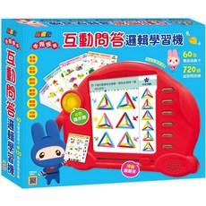 互動問答邏輯學習機，60張雙面遊戲卡，720題益智問答，色彩提示燈引導，幼兒益智玩具, 幼福文化, 忍者兔手指按按互動問答邏輯學習機