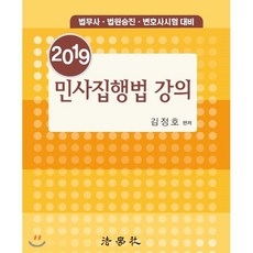 2019 민사집행법 강의 : 법무사·법원승진·변호사시험 대비, 법학사
