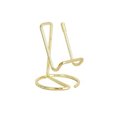 명함 홀더 주최자 사무실 책상 디스플레이 스탠드 메모 카운터 액세서리 탁상 선반 홈 카드 홀더 보관, 02 Gold