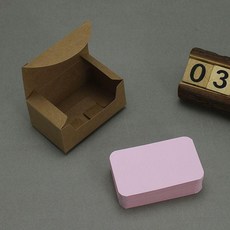 모서리 둥근 손글씨 카드 200장 크마스 제작 입체 감사 축하, 1박스, 라운드 코너 핑크 200장