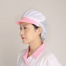 위생모자 위생모 망사 반망사 천모자 조리 주방, 딸기_전체천-패턴