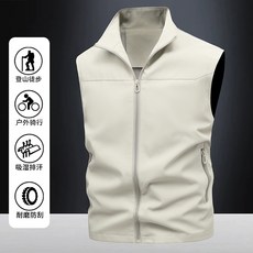 機能風情侶款戶外登山釣魚馬甲背心外套