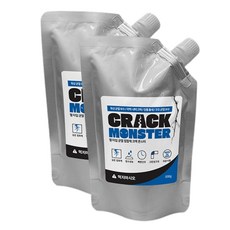 콘크리트 균열보수제 크랙몬스터 바닥 벽 타일 크랙 셀프 보수 접착제, 1세트