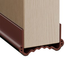 門縫隔音條 靜音門貼 大門隔音條 門框密封條 門底密封條 門縫擋 門縫 隔音條 門縫密封條, 棕, 1個