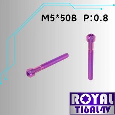 ROYAL M5*50B P:0.8 鈦合金螺絲, 1個