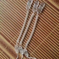 奶嘴夾 咬咬樂防掉鏈 彈性拉伸配件, 1個, 透明色