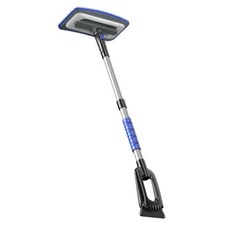 겨울 도로 안전에 적합한 인체공학적 알루미늄 삼각형 자동 제설기 자동 눈삽, 1개, 2EE1200897_YQF, Blue
