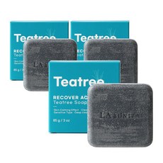 라보니따 리커버 AC 티트리 솝 1+1+1 / 문제성 여드름성 트러블성 피부 전용 티트리 유황 비누, 85g, 3개입