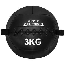 MUSCLE FACTORY 3kg 메디신볼 소프트 트레이닝 볼 웨이트볼 체간 근육 트레이닝
