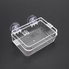 거북이 도마뱀 뱀 카멜레온 이구아나와 호환되는 석션 컵 파충류 먹이 그릇 탈출 방지 음식 그릇 음용 그릇, 1개, 분명한