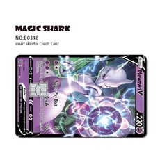 EX MEGA VENUSAUR CHARIZARD BLAS SE 필름 ITE 스티커 MEWTWO PVC 은행 카드 스킨 RAYQUAZA 무광택 신용 데지트, Large Chip, B0318