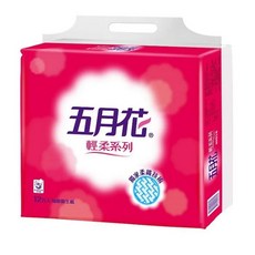 五月花輕柔抽取衛生紙 110抽x12包x6袋/箱, 1個