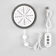 APDMCMS 111770 휴대용 USB 미니 세탁기 속옷 및 양말용 컴팩트 터빈 3단계 속도 조절 가능 기숙사 여행용 공간 절약형 디자인, 하얀색