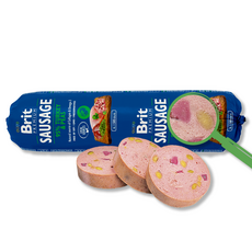 브릿 프리미엄 독 화식 강아지 사료 소세지, 1개, 800g, 칠면조 + 완두콩