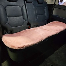 TKB 차량 애견 레더래빗 겨울 방석 뒷좌석 1P, 그레이, 1개