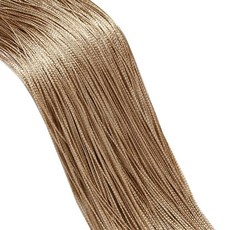 문짝 스크린 스레드 커튼 거실 리본 스트링 분배기 블라인드 암호화 유형 100cm x 200cm, Champagne