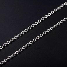 체인 목걸이, H. O자형 체인 두께 1MM길이 60CM