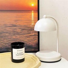 香氛融蠟燈 無火安全融蠟 簡約時尚居家香氛工具, 白色