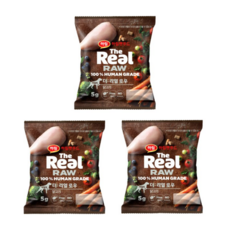 하림더리얼 퍼피 더리얼 로우 닭고기 강아지 건식사료, 닭, 5g, 3개