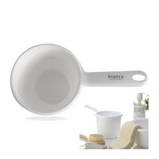 일본 이노마타 비앙카 손잡이 목욕바가지 (no.2145) 욕실바가지, 1개, WHITE