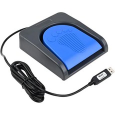아이케골 업그레이드된 USB 싱글 풋 페달 스위치 컨트롤 원 키 풋스위치 프로그램 맞춤형 컴퓨터 키보드 마우스 게임 액션 HID블루, Single Pedal, Single Pedal, Single Pedal