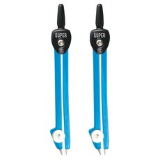 SONIC 슈퍼 컴퍼스 이로하 2mm 심용 블루, 2개