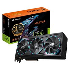 GIGABYTE GIGABYTE AORUS 지포스 RTX 5070 MASTER D7 12GB 피씨디렉트