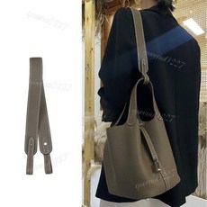 ［ 好物優選 ］ 適用於H家林迪伊芙琳皮質新款腋下包肩帶手工蠟線縫制lindy斜挎肩帶高級, 土黃色  金扣,60CM, 1個