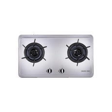 櫻花牌雙口瓦斯爐, 液態瓦斯, SAKURA櫻花 近吸和歐化除油煙機-G-2922S雙炫火檯面爐(白鐵)