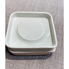 日本製 方型磨泥器 廚房助手 蘋果泥 辣椒泥 山藥, 1個, 青