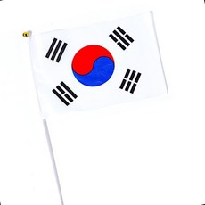 미니 폴리 14x21cm 응원 행사용 깃발 스틱 소품 관중 경기 축제 퍼레이드 단체, 미니태극기14x21cm, 미니태극기14x21cm, 1개