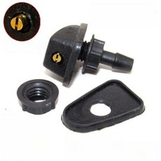 자동차 워셔액노즐 부채꼴모양분사 배출구 와셔액, 물 노즐 2개+호스1m+조인트3개