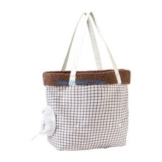 여행용 양털 안감 다리 운동 구멍이 애완 동물 어깨 가방 캐리어, 1개, 1. 1