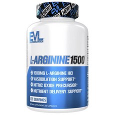 EVLUTIONNUTRITION L-아르기닌1500 캡슐, 250정, 1개