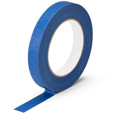 KICNIC 페인트 테이프 파란색 마스킹 07인치 x 60야드 롤 종이 공예 용품 개 벽 교실 예술가 DIY 페인팅 도구 및 홈 개선을 위한 탈착식 와이드 클리어, 1 Roll, Blue