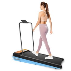 2 in 1 언더 데스크 러닝머신 탈착식 손잡이가 있는 워킹 패드 2.5HP 휴대용 매트 122.5kg(270파운드) 무게 용량 가정 및 사무실용 컴팩트 러닝머신, 2 in 1 언더 데스크 러닝머신, 탈착식 손잡이가 있