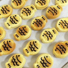 [쪼이의곳간] 강아지 붕어빵 4개 고구마 간식 답례품 빵, 10g