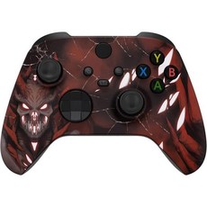 Microsoft Xbox Series XS 및 One용 커스텀 컨트롤러z 무선 컨트롤러 - 소프트 터치 느낌 컨트롤러XS 블루 플레임, X/S Red Demon, 1개
