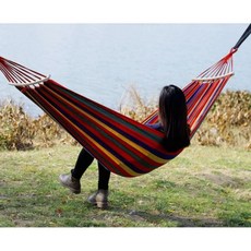 나들이 2인용해먹 레인보우 해먹 캠핑침대 야외침대 야외해먹, 레인보우해먹
