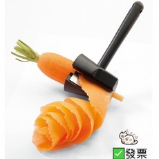 螺旋切花器 蔬果削鉛筆機 小黃瓜胡蘿蔔刨絲器 擺盤刻花器 輕鬆製作精美蔬果花 廚房裝飾必備, 1個, 黑色
