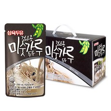 삼육두유 검은콩 미숫가루 두유 파우치, 190ml