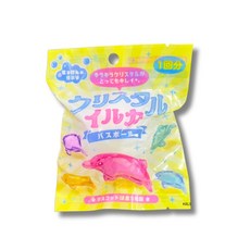 KBLS 水晶海豚造型入浴球，內含可愛小公仔，增添沐浴樂趣，寶寶洗澡玩具, 1277水晶海豚, 1個