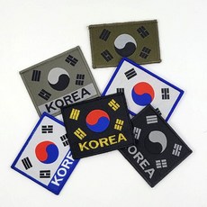 밀리터리 대한민국 태극기 자수 와펜 G 명찰 gcp*54848Sj