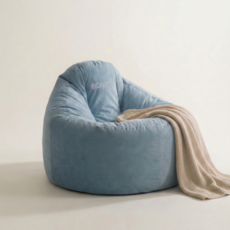 보니타 그란데 B987K 허그핏 말랑 스웨이드 빈백소파, 쉐도우