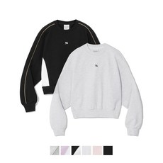 CGP [기본 or 배색 선택] 웨이브 로고 크롭 맨투맨 6컬러