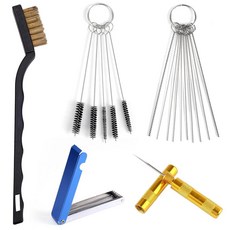 Carburetor 클리닝 키트 탄수화물 클리너 스프레이 및 스로틀 바디 도구 키트 포함: 싱글 헤드 브러시 1개 바늘 23개 나일론 브러시 5개 오토바이 ATV 체, Carburetor 클리닝 키트, 탄수화물 클리너 스프